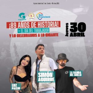 Anticipadas | 30Abril